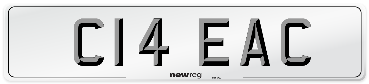 C14 EAC Number Plate from New Reg